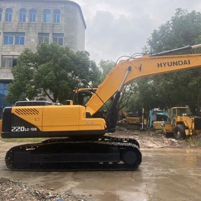 China Usado amarillo 2020 Hyundai original 220lc-9s Excavadora Crawler Excavadora en venta