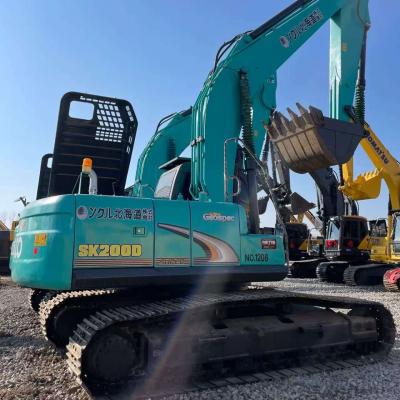 China Excavadora japonesa original Kobelco Sk200 de segunda mano Excavadora de rastreo en venta en venta