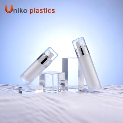 China Dome Cosmetic Cosmetic Upright Bottle Pressing Essential Bottle Cosmetics Packaging Containers Plastic for sale