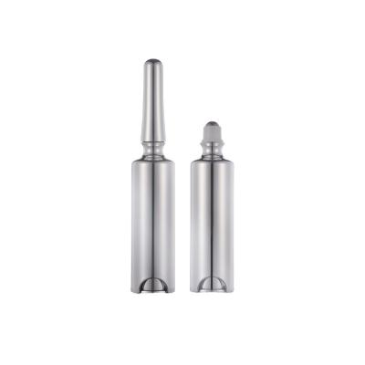 China 5ML/15ML/20ML Personal Care Products Plated Bottle, Round Roll-On Serum Bottle for sale