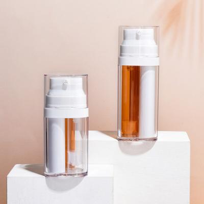 China Personal Care Products Double Chamber Cosmetic Packaging Bottle Suitable For Sunscreen , Repairing Serum for sale