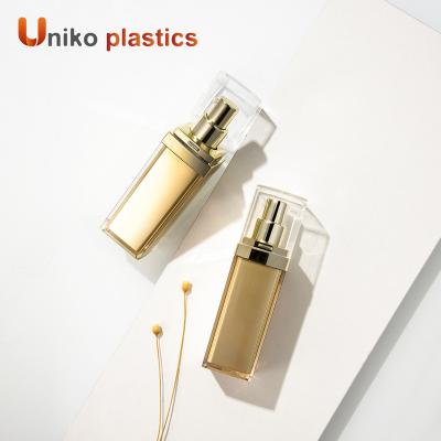 China Cosmetic Packaging 30ml Square Vacuum Bottle For Acrylic Lotion Bottles for sale