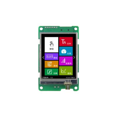 China DACAI smart 2.4 inch tft lcd display module with 320*240 resolution 2.8 inch lcm UART touch screen serial board for sale