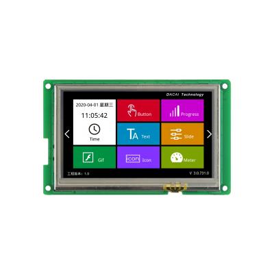 China DACAI 4.3 Inch 4.3 Inch Serial Resistive Screen Medical Grade TFT LCD HMI for sale