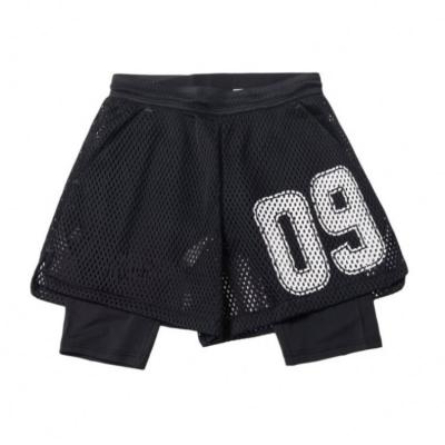 China Anti-wrinkle 2021 style hot summer running shorts men two double sports quick dry yoga fitness shorts men for sale