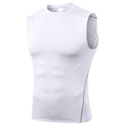 China QUICK DRY Tight-Fitting Exercising Vest For Trend Male Breathable Milk Leisure Sports Vest Mens Bodybuilding Silk Sleeveless Vest for sale