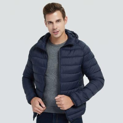 China wholesale Anti-wrinkle men's winter coat 90% white duck down jacket coat under500 couples coats light cotton padded jacket for sale