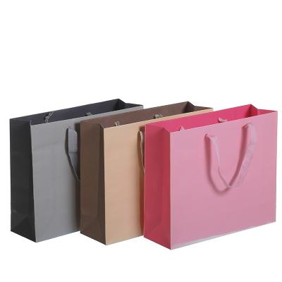 China Recycled Materials Customize Design Kraft Fancy Shopping Paper Bag Printing Gift Custom OEM Craft Gsm Item Time Industrial Surface Packaging Pcs for sale