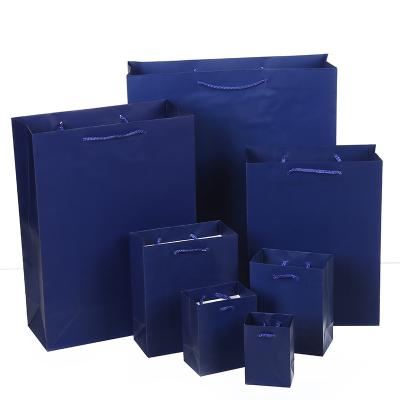 China Recycled Materials Pantone color matt  lamination  Environmental  Promotion Gift Paper bag for sale