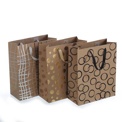 China Recycled Materials Environmental shopping gift cloth Kraft paper bag for sale