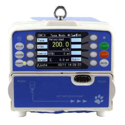 China Veterinary Veterinary syringe pump for medical use VET100P infusion pump rechargeable battery injection pump for sale