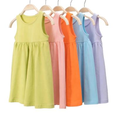 China Anti-wrinkle Summer Women's Custom Children's Clothing Wholesale Flower Kids Women's Broken Dress for sale