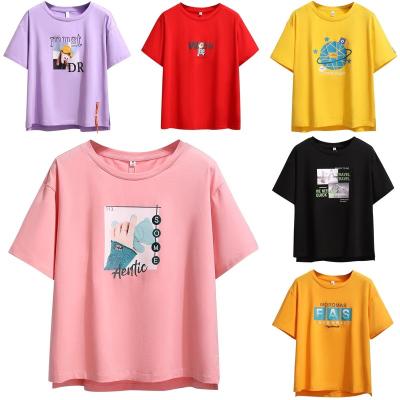 China 2022 new Anti-wrinkle all-cotton women's tee for sale