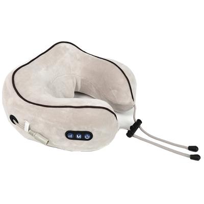 China Neck Shiatsu Electric Neck Travel Massager U Shaped Vibrating Pillow for sale