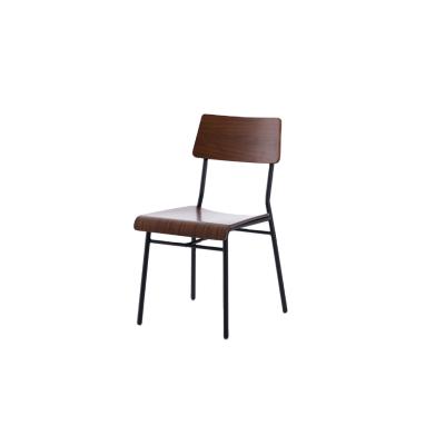 China Modern Bistro Metal Bar Bentwood Plywood Dining Chair for sale