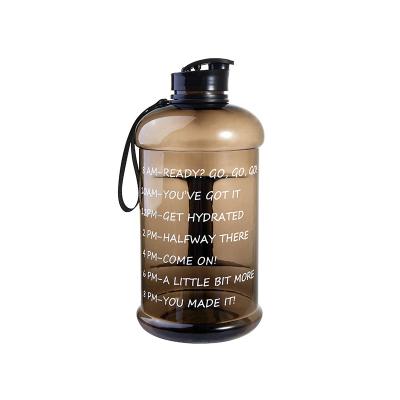 China Sustainable Drop Shipping BPA Free Water Jug 2.2L Eco Friendly Water Bottle With Time Marker Plastic Water Bottle for sale