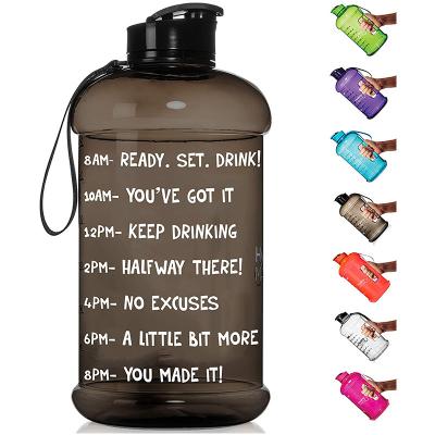 China Viable Gym Drinking Bottle Fitness Plastic Water Jug Large 1 Gallon BPA Free Sports Water Bottle for sale