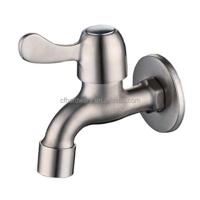 China General cheap price stainless steel SUS304 balcony faucet wall mounted outdoor water faucet bibcock for sale