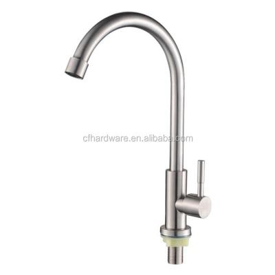 China Modern Cheap Price Deck Mounted Stainless Steel Faucet Kitchen Sink Water Faucet From Guangzhou Supplier for sale