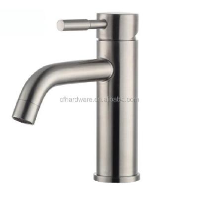 China Guangzhou Lead Free Hot and Cold Water Wash Faucets Thermostatic BasinTap Bathroom SUS304 Stainless Steel Vessel Mixer Faucet for sale