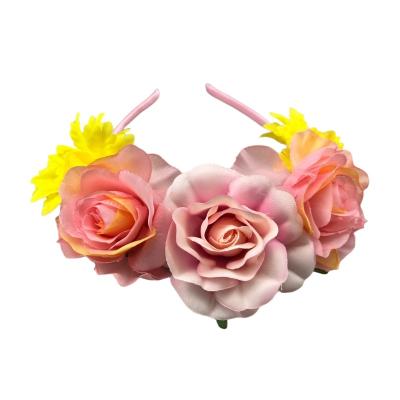 China Fashion Bohemian Headband Flower Bridal Hair Accessories for sale