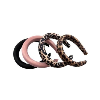 China Memory Foam 2023 The Latest Popular Sponge Memory Cotton Headband Leopard Headband for sale