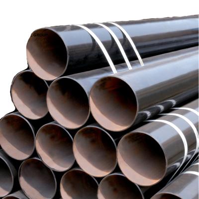 China Liquid Pipe Black Painted KS D 3507 S.P. Round Carbon Steel ERW Steel Pipe for sale