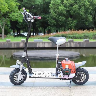 China High Quality High Quality Gas 50cc Mini Folding Hike Scooter X6 Material + Aluminum Alloy 2 Stroke Gas Scooters For Adults for sale