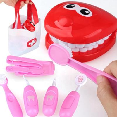 China Montessori Toy Educational Dental Toys 9pccs Teeth And Plastic Reading Brush For Kids for sale