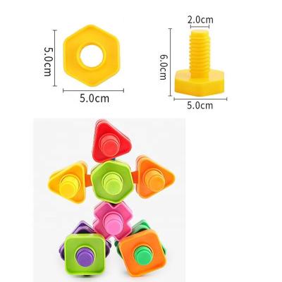 China Construction Toy Educational Toys Screw Toys For Kids Plastic Nuts - And - Bolts for sale