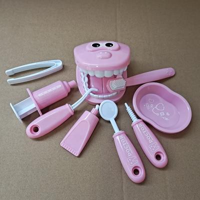 China Montessori Toy Kids Toys Doctor Kit Dentist Toy Teeth Brush Pretend Play Set for sale