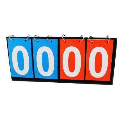 China For Sports Events Sporting Goods 4-Digital Portable Tabletop Scoreboard For Sports Game Result Flipper 0-99 for sale