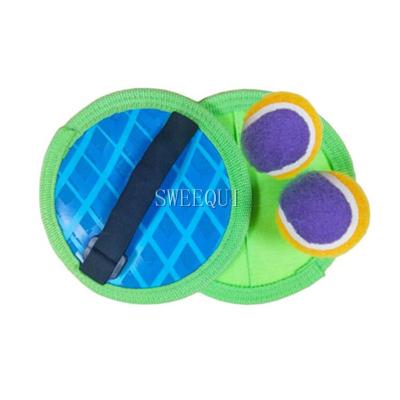 China Easy to Catch Ball Beach Toys Toss and Ball Hook Neoprene Scoop Ball Game Sticky Discs 2 and 2 Balls for sale