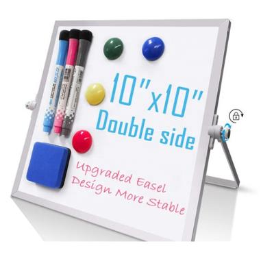 China For drawing or writing magnetic desktop whiteboard with foldable stand double-sided whiteboard for sale