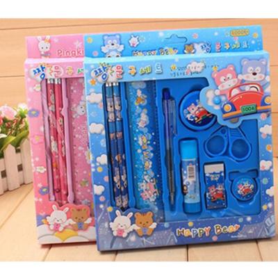 China Schools & Office Supplies School Stationery Promotional Study Set For Kids Pencil Case Kit for sale