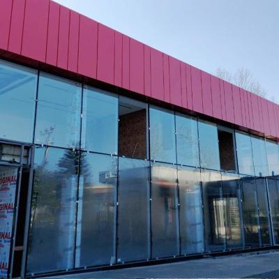 China 6063-T5 Aluminum Hidden Frame Glass Curtain Wall for Building for sale