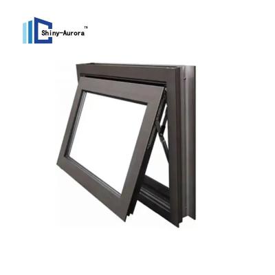 China Ventanas de aluminio de doble acristalamiento con ventana suspendida en la parte superior en venta