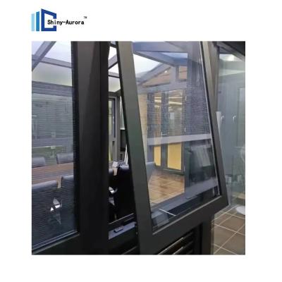 China Casa Moderna Ventanas colgadas de doble acristalamiento de aluminio Ventanas de toldo en venta