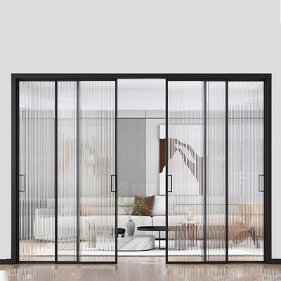 China Home / Office Aluminium Bifold Sliding Doors Waterproof Aluminium Folding Glass Door for sale