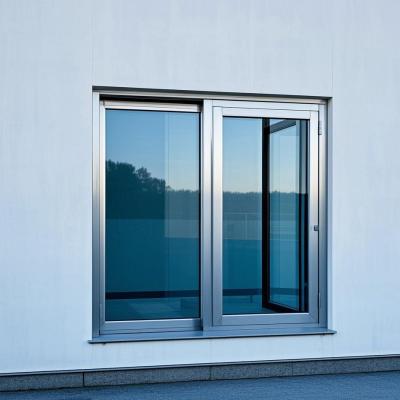 China Modern Sliding Open White Aluminum Window Soundproof With Multi Point Lock for sale