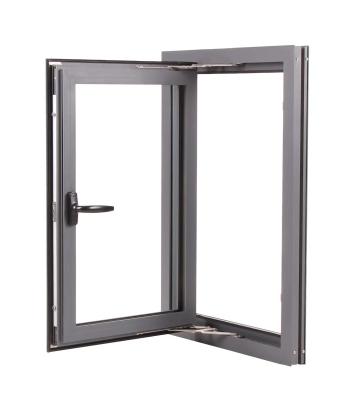 China White Aluminium Casement Window Thermal Insulated Casement Windows for sale