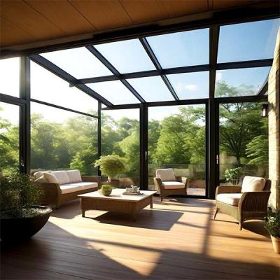 China Sustainable Modern Glass House UV Protection Glass Sunroom for sale