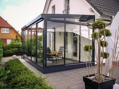 China White Finish Aluminum Sun Room Customization With Corner Code Connection for sale