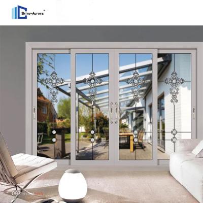 China China custom toilet aluminium glass sliding doors aluminum alloy titanium magnesium alloy mute door partition door for sale