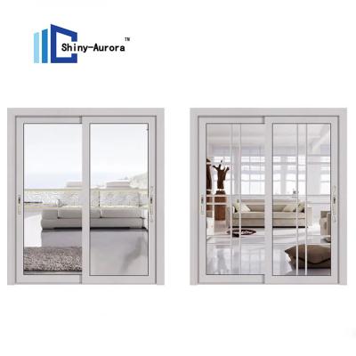 China Panorama Aluminium Sliding Doors , Narrow Thin Office Partition Door for sale