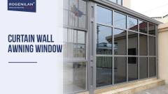 Outdoor Hurricane Impact Aluminum Frame Tempered Glass Building Curtain Wall Awning Windows#windows