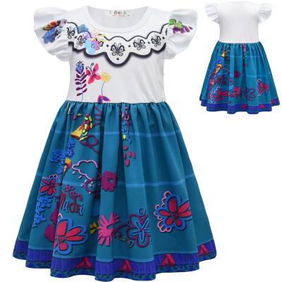 China Breathable Spring Printed Cosplay Stage Performance Costume Lovely Children's Princess Dress for sale