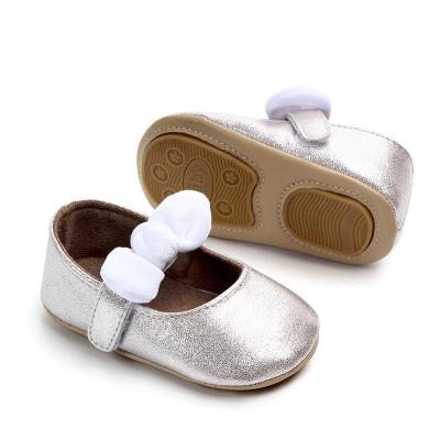 China Fashion Trend Lace Princess PU Leather Little Girl Newborn Toddler Baby Toddler Party Shoes for sale