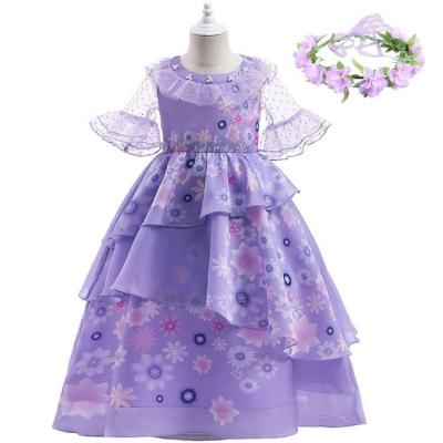 China Plastic/Resin Most Popular Princess Series Purple Fairy Children's Headdress Garland For Girls for sale