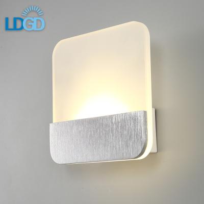 China CE RoHS Mini Acrylic Home Hotel Modern 5w 10w Matte Interior Decoration LED Wall Decorative Light for sale